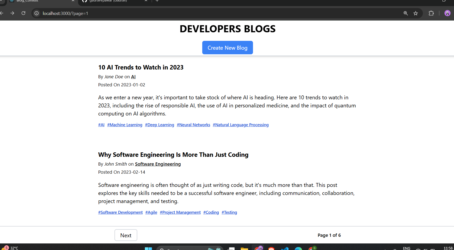 Developer Blog
